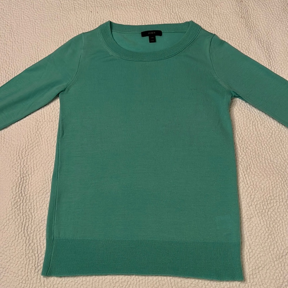 J. Crew tippi sweater light green size xxs